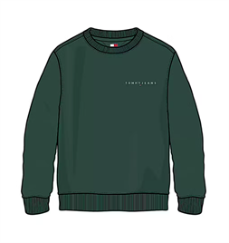 Tommy Jeans Sudadera de felpa con logo lineal bordado